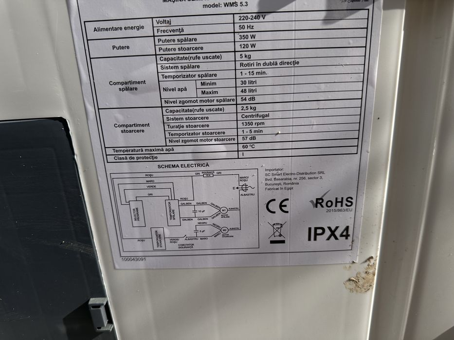 Masina de spalat semi-automata