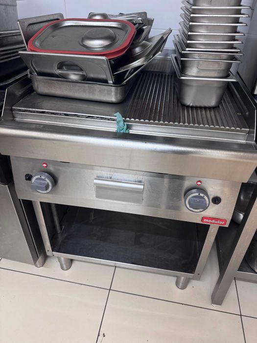 Grill gaz inox + Aragaz 4 ochiuri inox