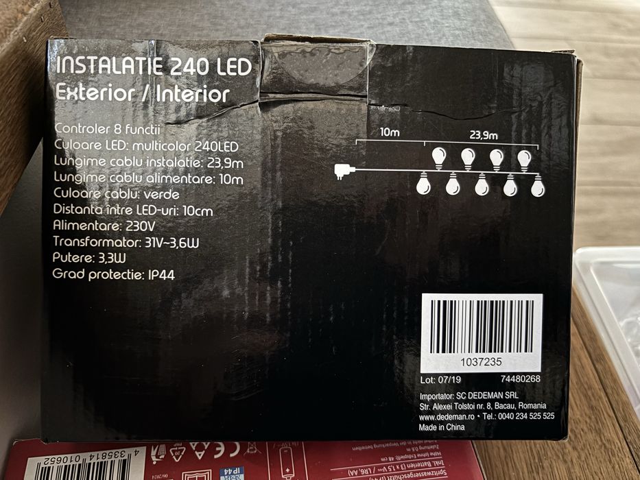 Instalatie led multicolora