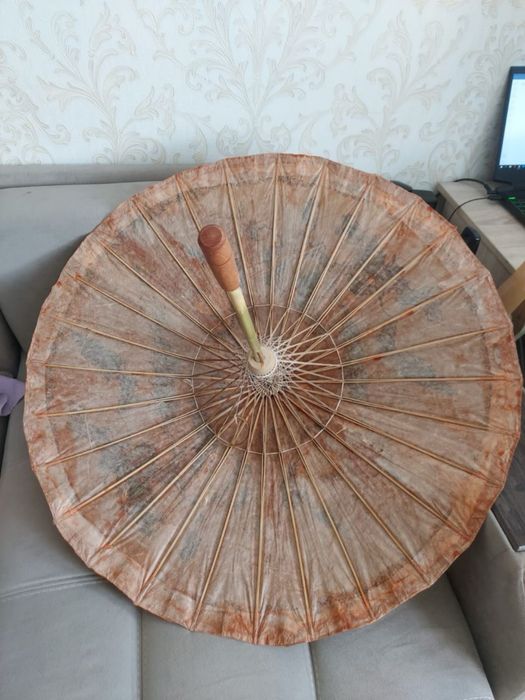 Зонтик бамбуковый винтаж