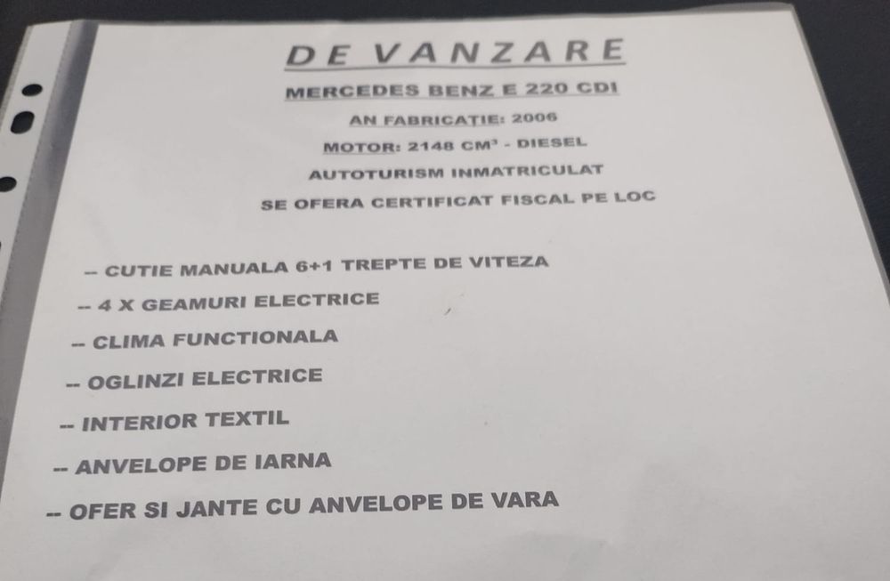 De vânzare Mercedes Benz