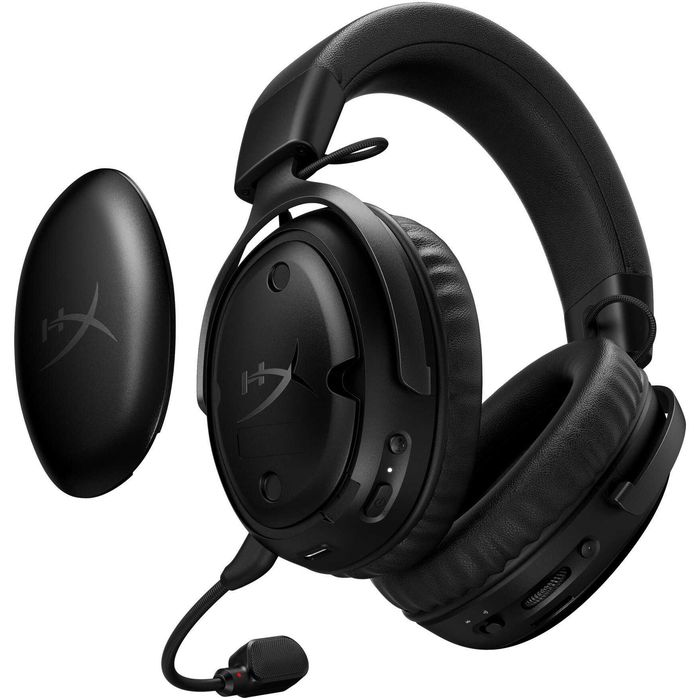 Casti gaming wireless HyperX Cloud III S, DTS Headphone:X Spatial Audio, 2.4GHz/Bluetooth, autonomie max. 120h 2.4GHz/200h BT, spuma cu memorie, etc