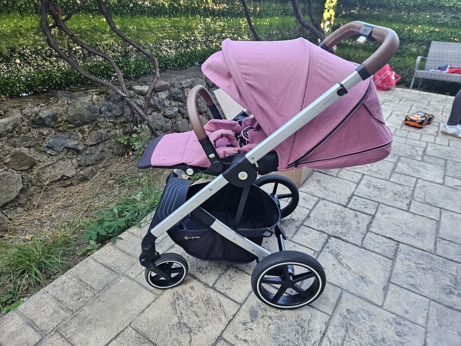Cybex Balios S Lux детска количка розов цвят magnolia pink