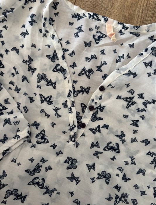 Bluza cu maneca treisfert Bershka