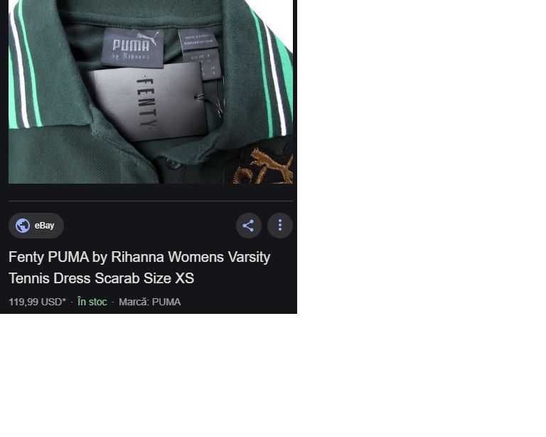 Rochie sport tenis Puma Fenty