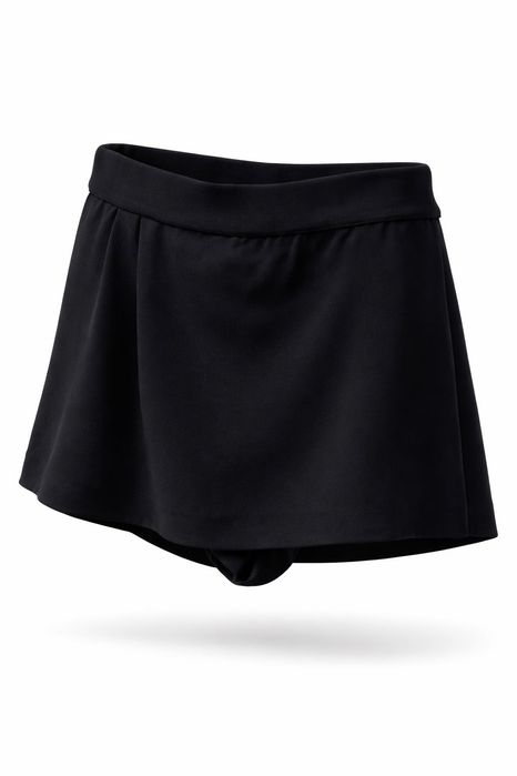 Юбка-шорты черного цвета