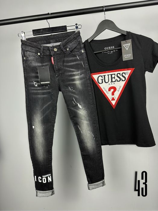 Dsquared дамски черни дънки