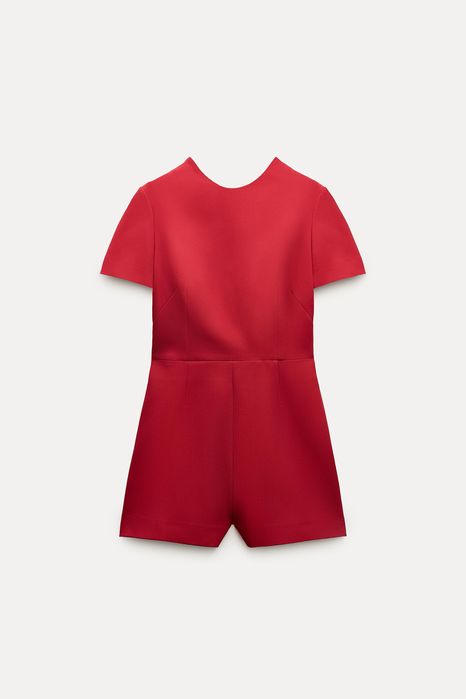 красный комбенизон zara