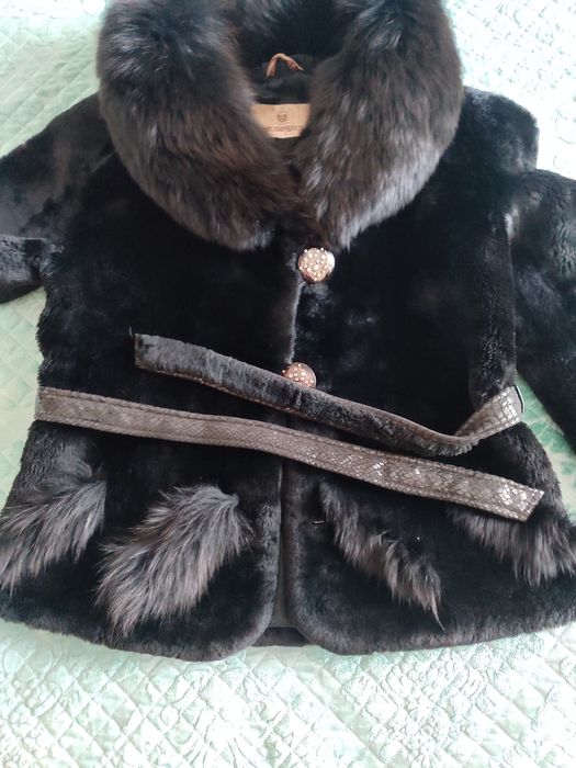 Шуба цигейковая + натуральный писец
