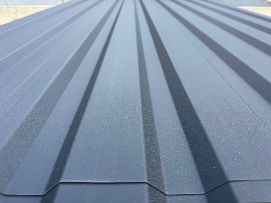 Tablă Cutată T18 RAL 7016 gri antracit 0,5mm 6m lungime Gard Fațadă