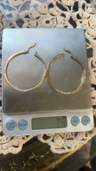 Cercei , aur 14 k (3,5gr)
