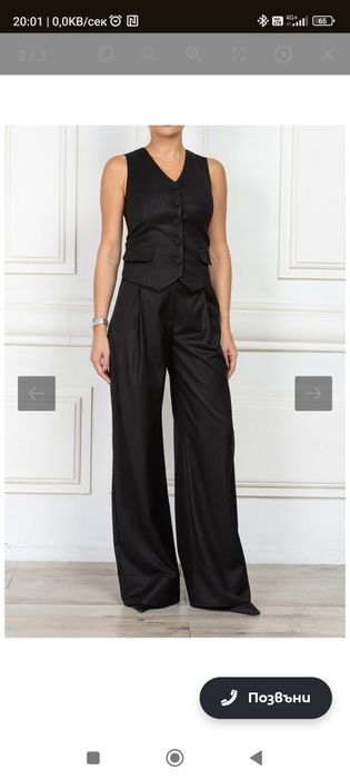 Cliche панталон и елек, размер Л