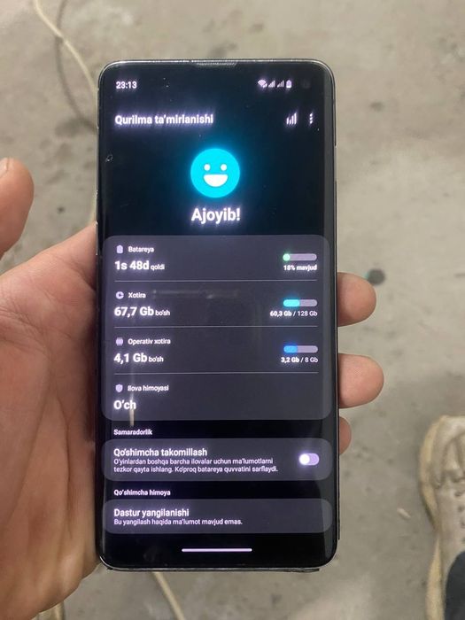 Samsung Galaxy S10 + Green Lion powerbank