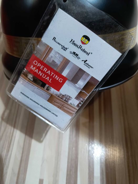 Чайник  HausRoland , 3.5л, Черен, Неръждаема стомана