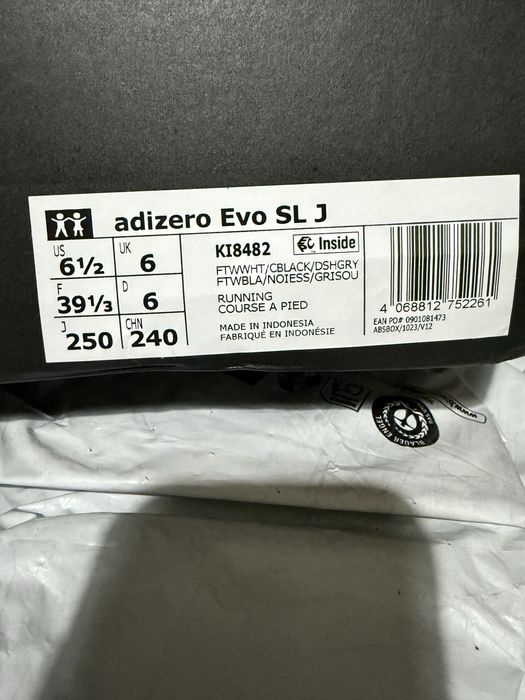 Adizero Evo SL 39 1/3