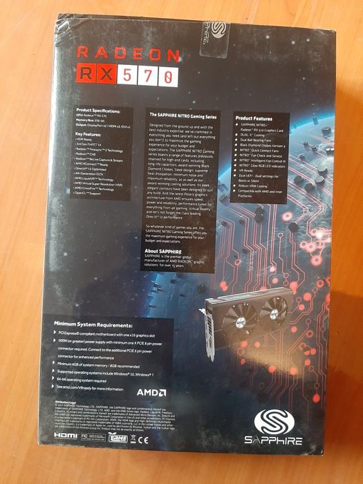 Видеокарта Saphire Radeon RX570
