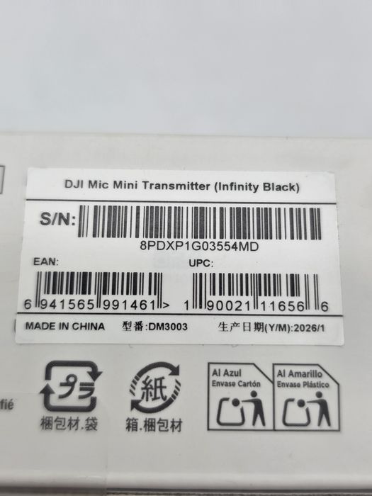 DJI Mic Mini Transmitter Infinity Black, GARANTIE, SIGILAT