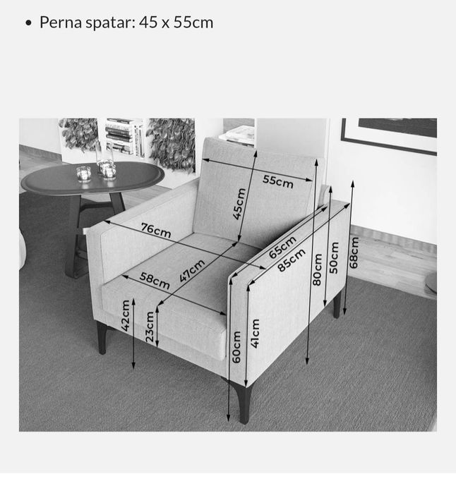 Fotoliu galben Laguna