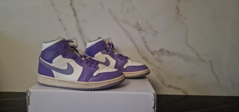 Jordan 1 purple and white for women