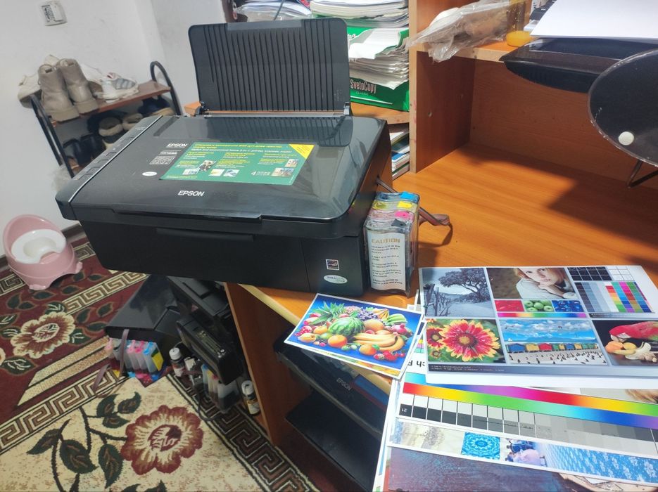 Epson 119 kopy-skanerli  rangli yangi printer dyuzi 100% idialni