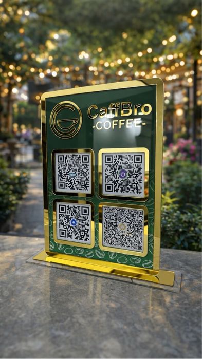 QR to‘lov stendi / QR-стойка для оплаты