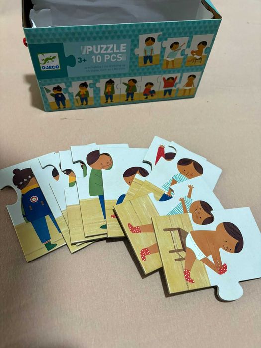 Puzzle Djeco 10 piese - joc educativ de potrivire