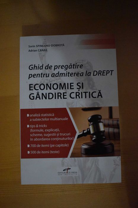 Ghid de pregatire pentru admiterea la drept-economie, gândire critică