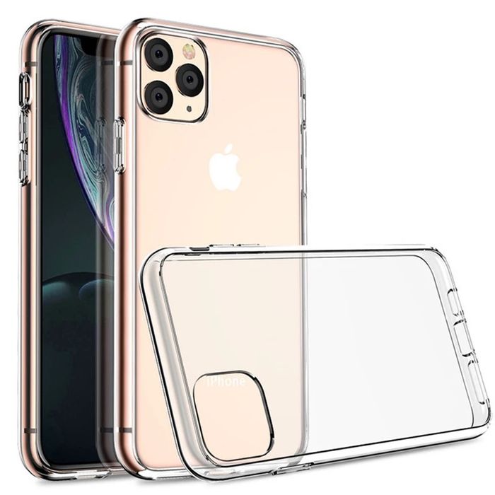 Husa Silicon Ultra Slim Clara / Neagra - Iphone 11 12 13 PRO MAX
