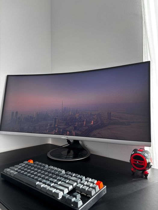 Monitor Asus MX34VQ 100Hz Ultra Wide Curved, Harman Kardon, 3440x1440