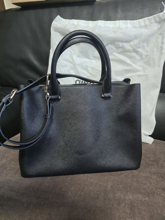 Poșeta de piele Gino Rossi neagră