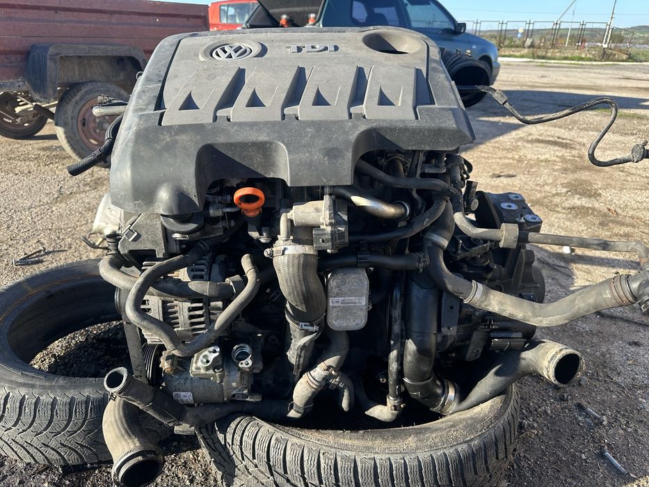 Двигател  и скоростна кутия VW/AUDI  2.0tdi 140 к.с CFFB