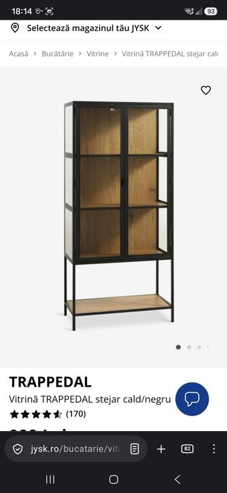 Vitrina / biblioteca TRAPPEDAL  150x70x35 cm5