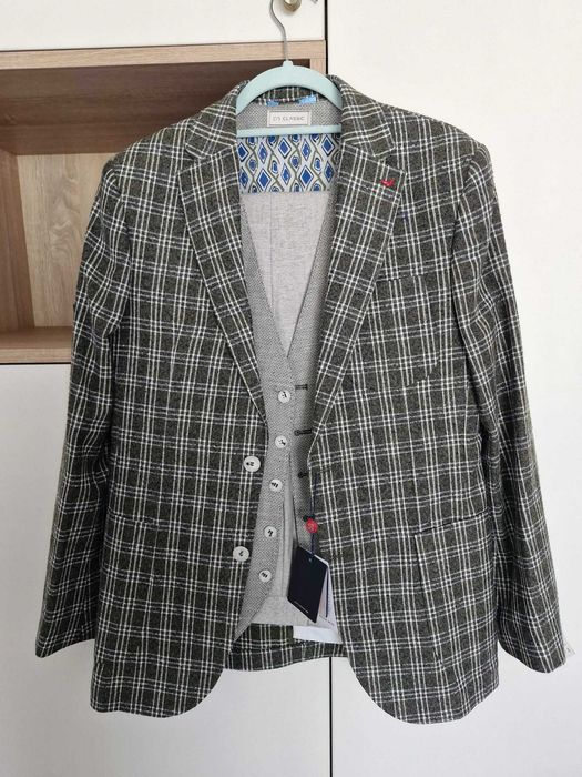 Costum complet Damat sacou pantaloni vesta