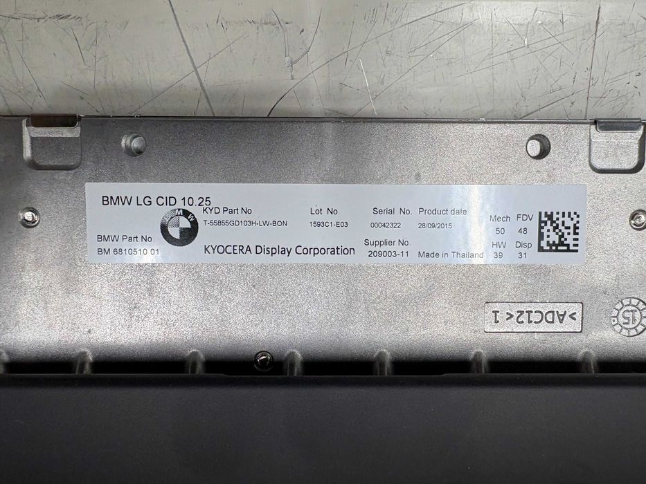 Оригинален БМВ Г11 Г12 Монитор Навигация 10,25'' 6810510 6839442