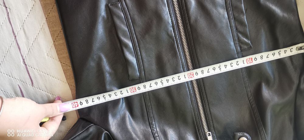 Детско кожено яке черно