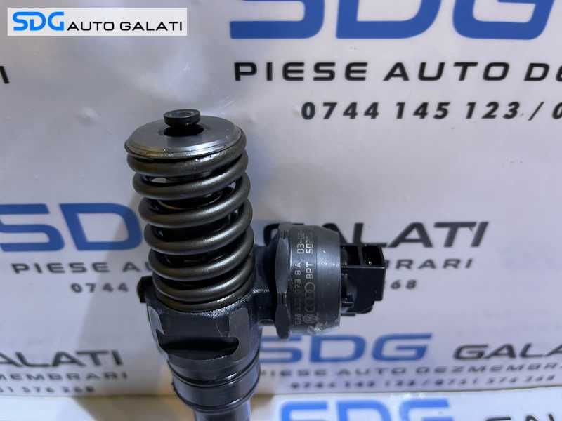 Injector Injectoare Pompa Pompe Diuza Audi A6 C5 1.9 TDI 131 CP AVF AWX 2001 - 2005 Cod 038130073BA 0414720216 Verificat pe Banc [M8803]