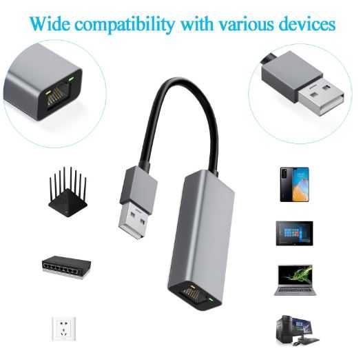 Adaptor Ethernet Retea de la RJ45 la USB