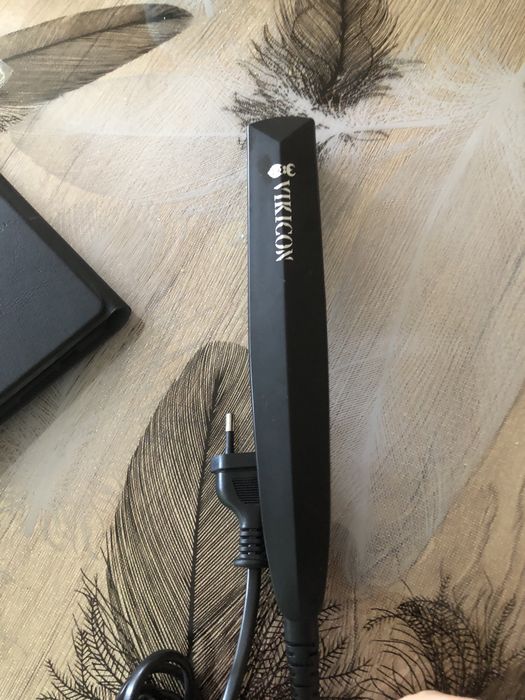 VIKICON Гребен за изправяне на брада за мъже, професионална четка за изправяне на брада