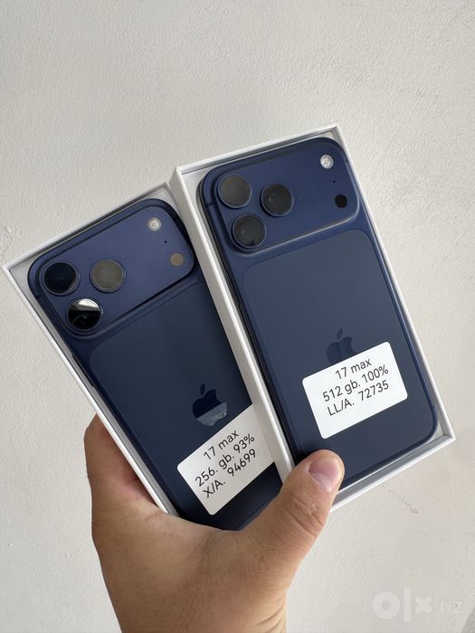 Apple iphone 17 Pro Max 256vs512
