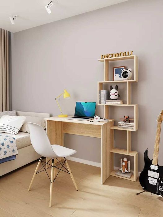 Письменный компьютерный стол с полками —  (ЛМДФ, YANA ECO MEBEL)