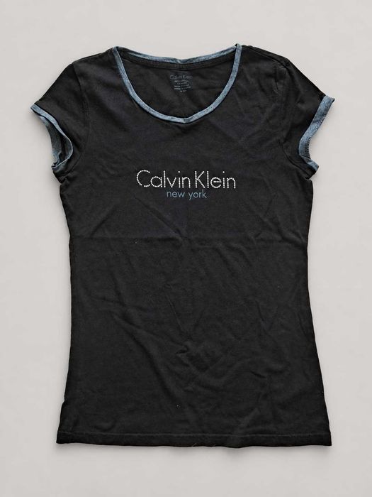 Дамска тениска Calvin Klein, размер S – черна, оригинална