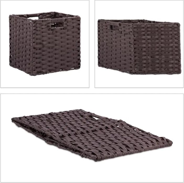 Relaxdays кошница за съхранение, комплект от 4 броя