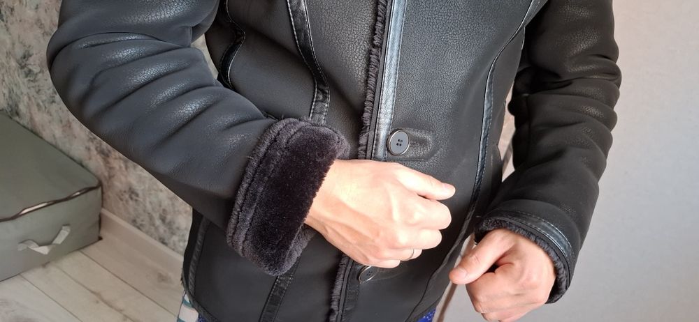 Мужская эко дубленка