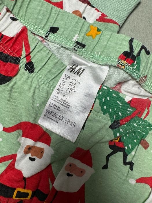 Pijamale pentru copii cu imprimeu de Crăciun, mărimea 4-6 ani, H&M