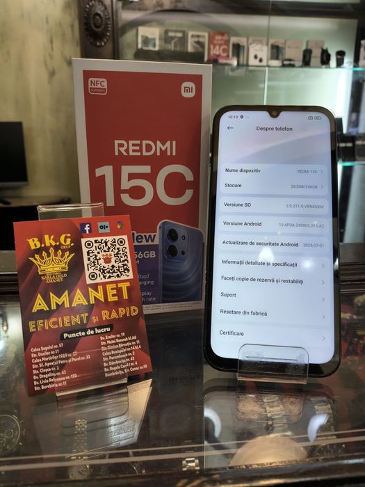Redmi  15C 256gb Amanet BKG