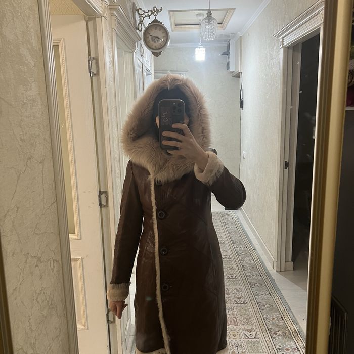 Дубленка кожанная