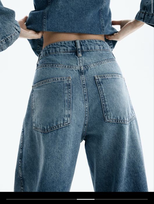 Чисто нови дънки - BARREL HIGH JEANS от hm