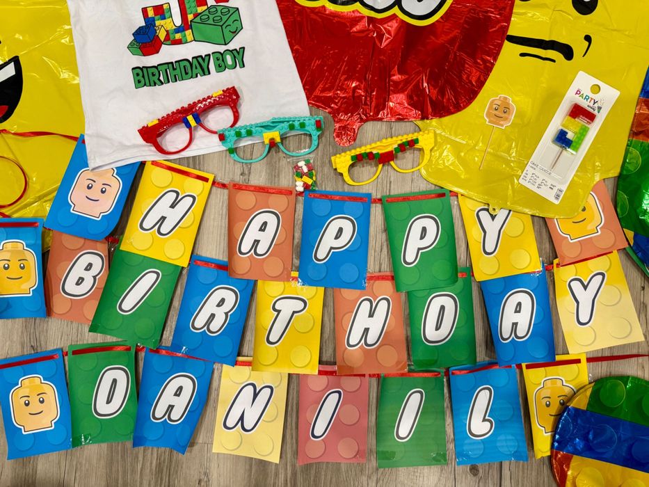 Декорации за рожден ден с Lego тема за 5 години