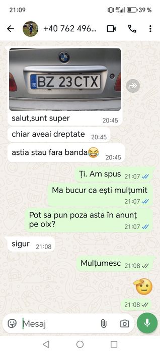 Set suporti slim numar auto