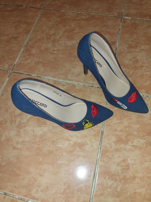 Туфли  джинсовые